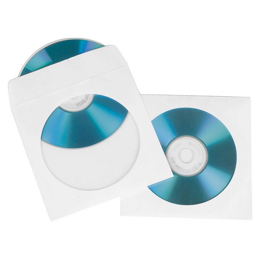 hama  HAMA CD/DVD-Taschenpapier, Weiß, 100er-Pack 