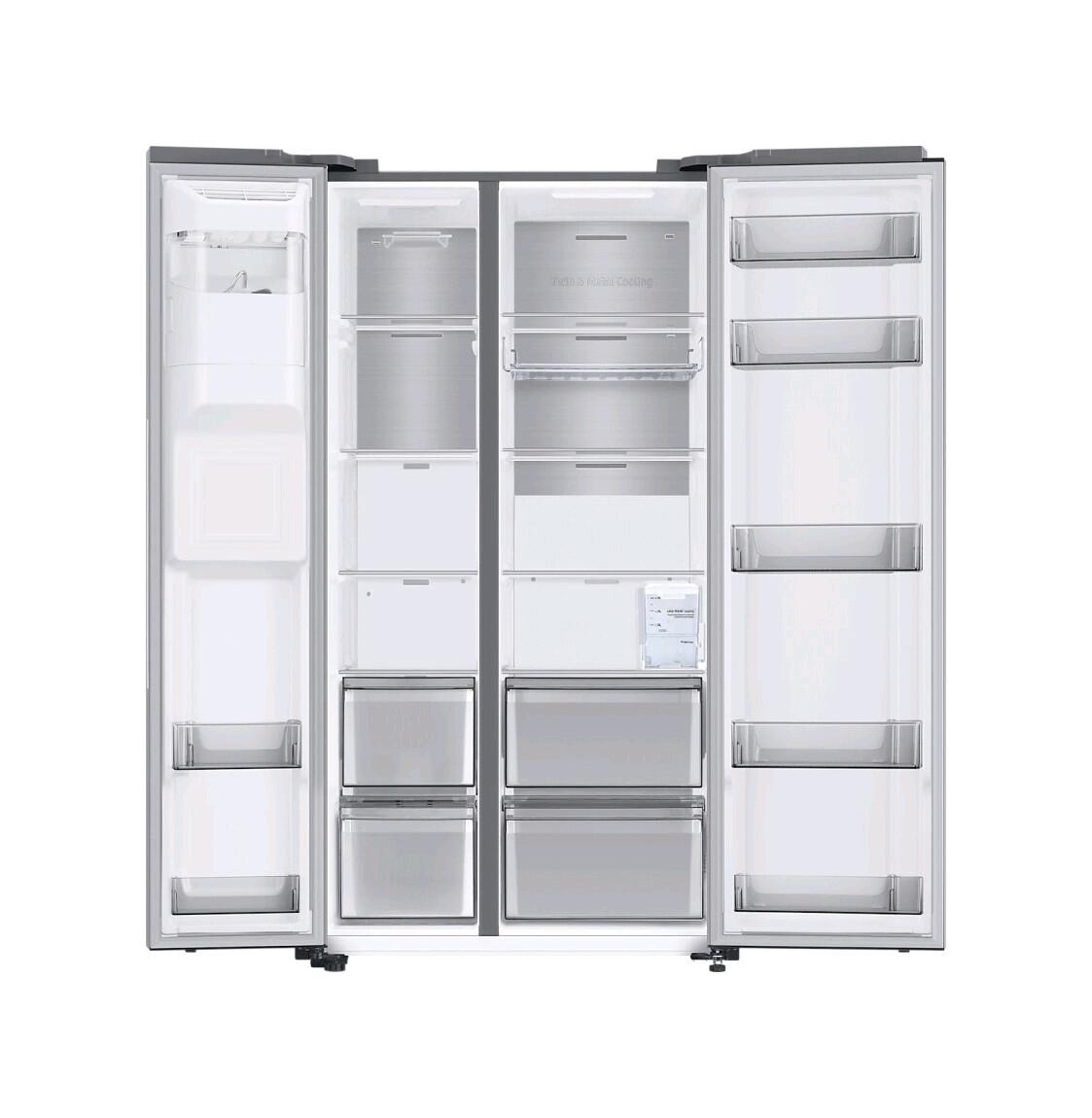 SAMSUNG RS68A854CSL - Kühlschrank mit side-by-side-gefrierfach - ohne wasseranschluss, 635 l, C  