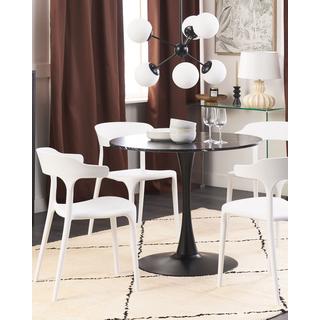 Beliani Set di 4 sedie da giardino en Polipropilene Moderno GUBBIO  