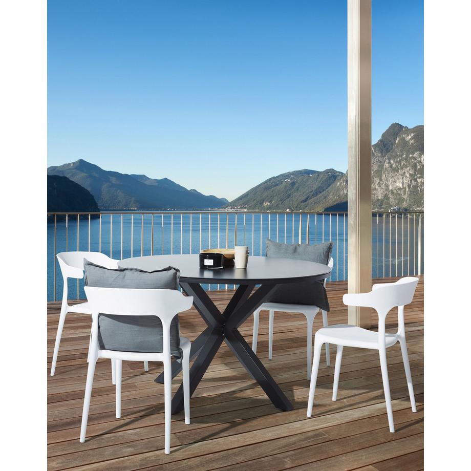 Beliani Lot de 4 chaises de jardin en Polypropylène Moderne GUBBIO  