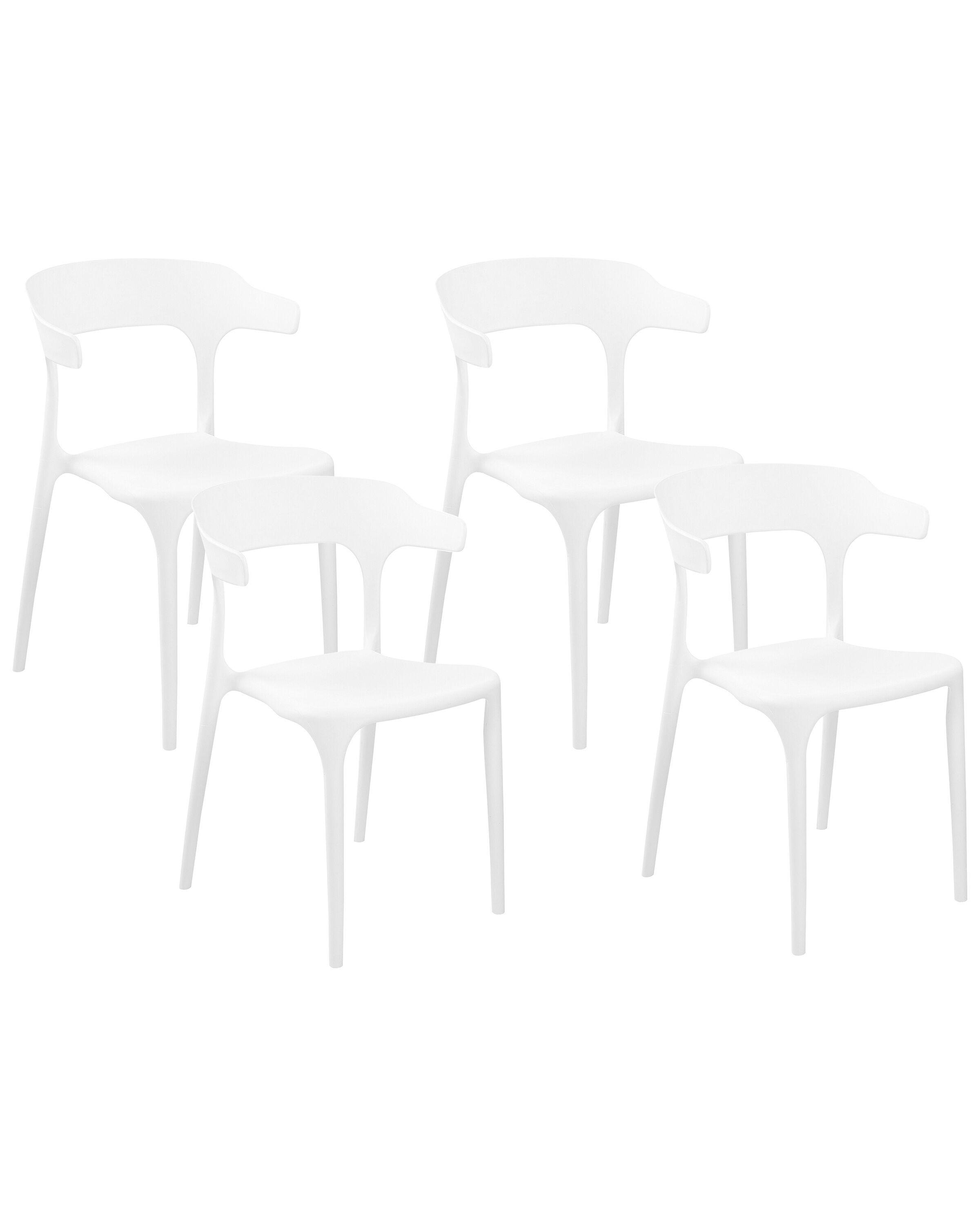 Beliani Lot de 4 chaises en Polypropylène Moderne GUBBIO  