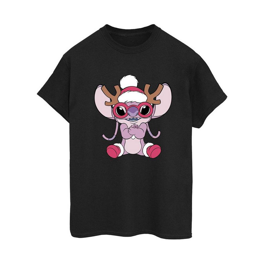 Disney Stitch T-Shirt Renna di Natale  