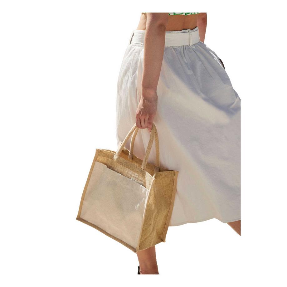 Westford Mill Tote Bag Midi en Jute Rigidifiée  
