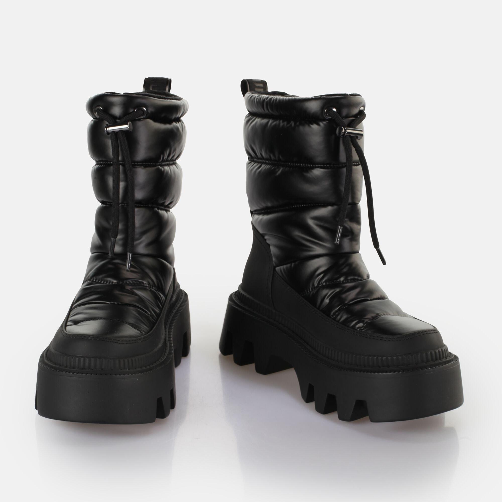 Buffalo  scarponcini da flora puffer boot - vegan nylon 