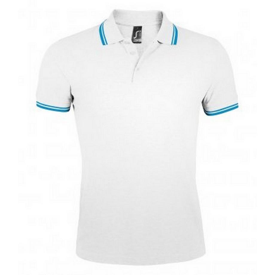 Pasadena Tipped Kurzarm Pique Polo