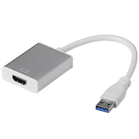 eStore  Adattatore da USB 3.0 a HDMI - Argento 