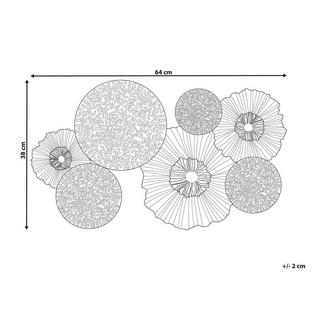 Beliani Decorazione da parete en Metallo Moderno ZIRCONIUM  