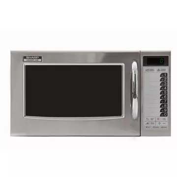 SHARP Sharp Home Appliances R-15AT forno a microonde Superficie piana Solo  microonde 28 L 1000 W Stainless steel