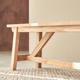 Tikamoon Panca in teak massello riciclato Filipe  