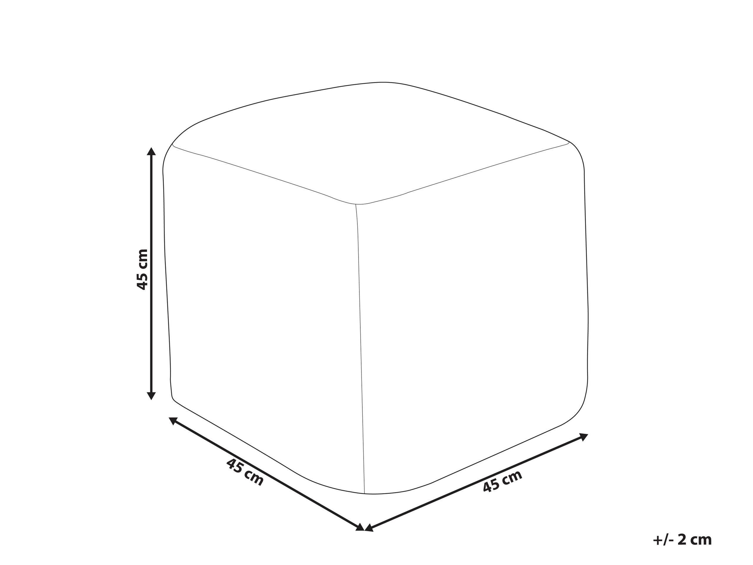 Beliani Pouf en Coton Boho TARODI  