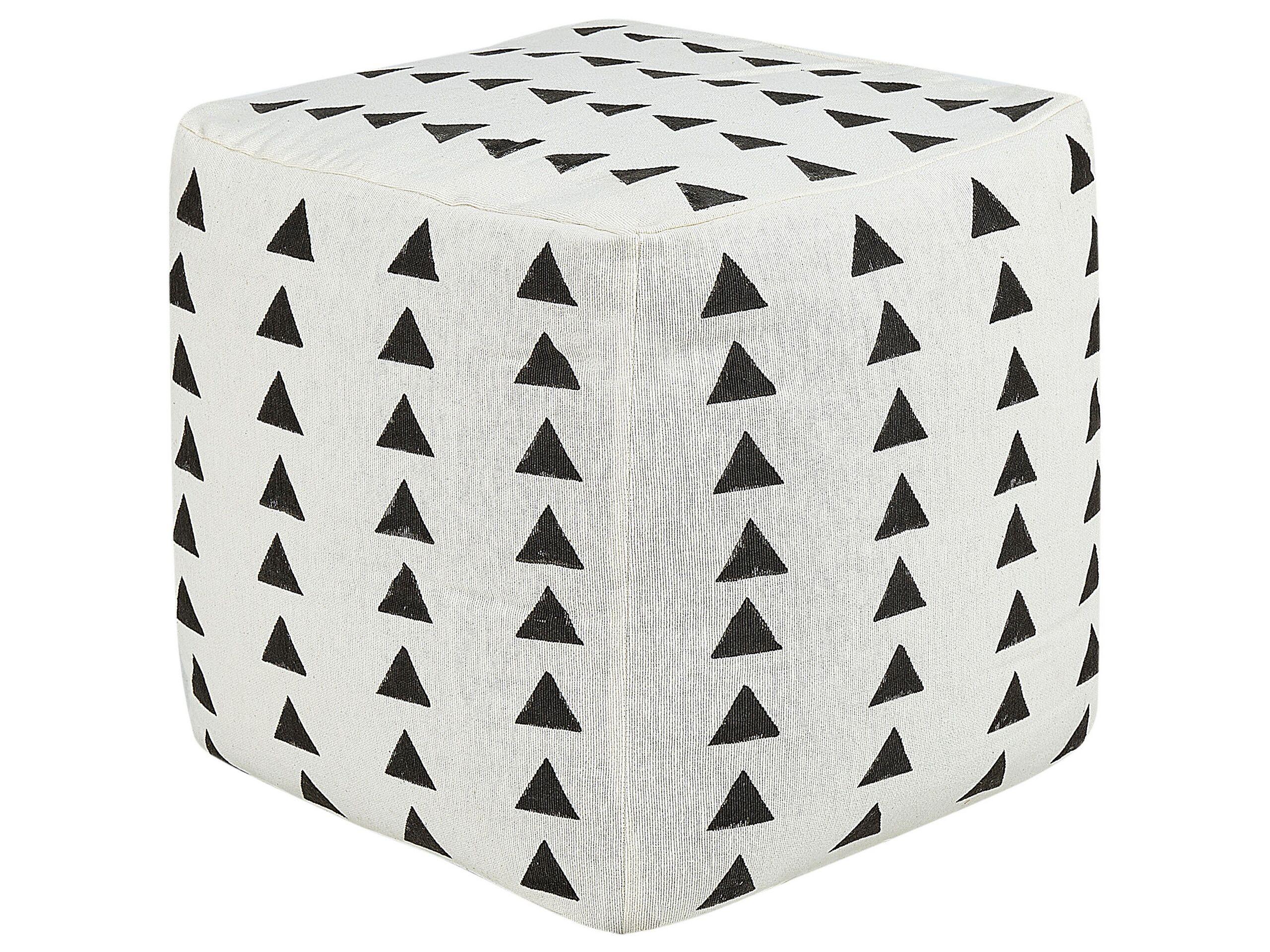 Beliani Pouf aus Baumwolle Boho TARODI  