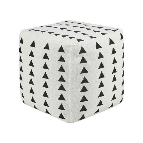 Beliani Pouf aus Baumwolle Boho TARODI  