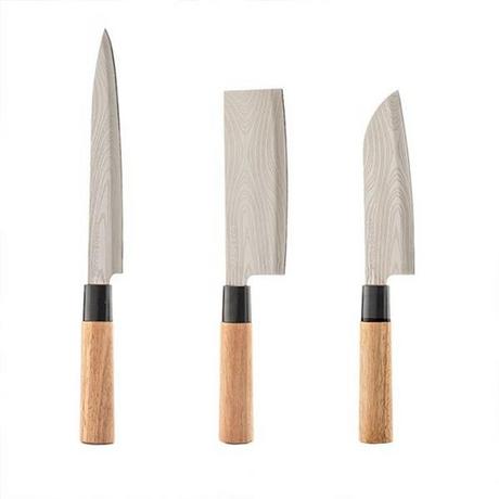 InnovaGoods 3x Messer mit Etui  