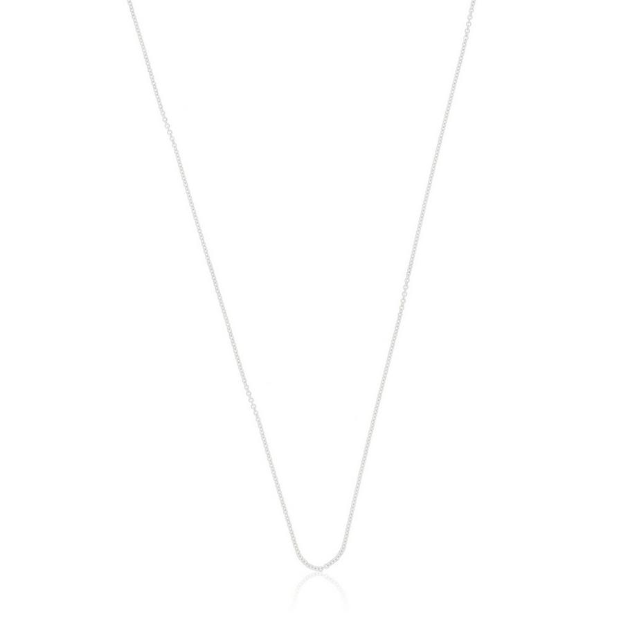 MUAU Schmuck  Collier Rundanker Weissgold 750, 0.9mm, 60cm 