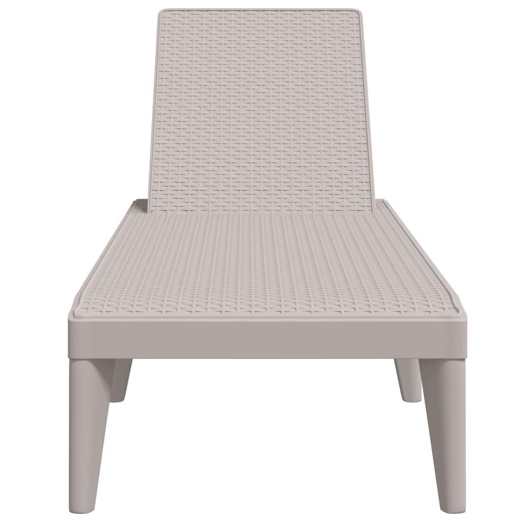 VidaXL Chaise longue polypropylène  