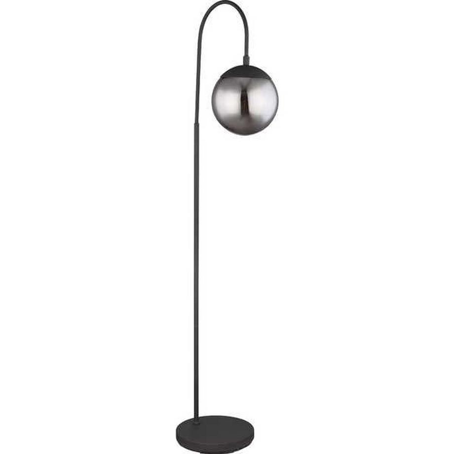 mutoni Lampadaire Blama métal noir mat 1xE27  
