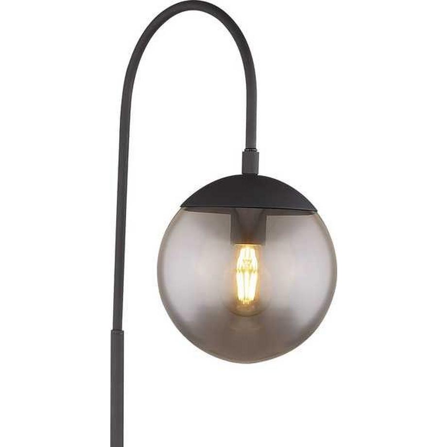 mutoni Lampadaire Blama métal noir mat 1xE27  