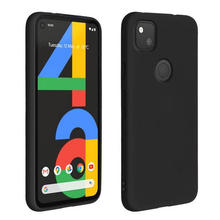 Avizar  Soft Hülle Google Pixel 4A Schwarz 