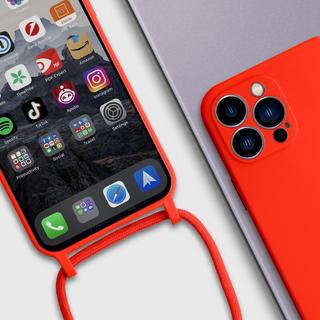 Avizar  Coque cordon iPhone 13 Pro Max Rouge 