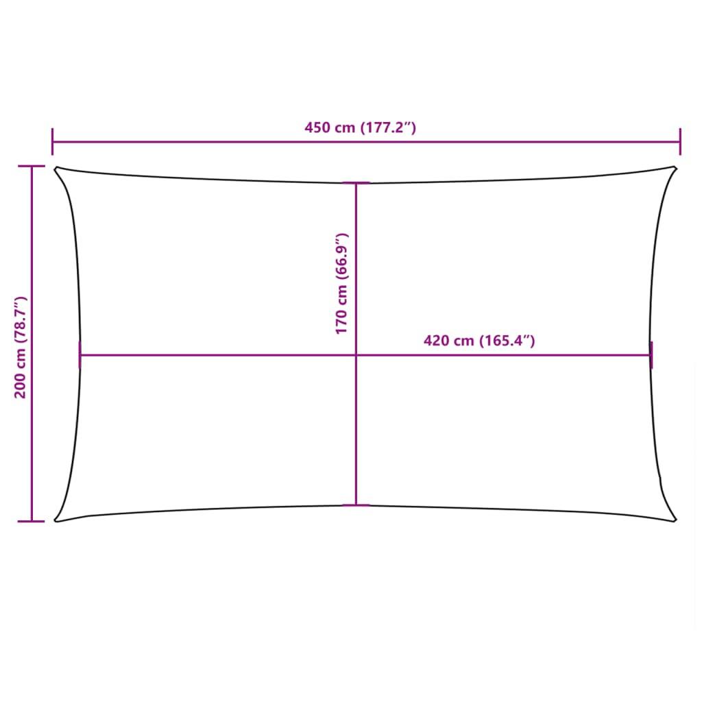 VidaXL Voile solaire  