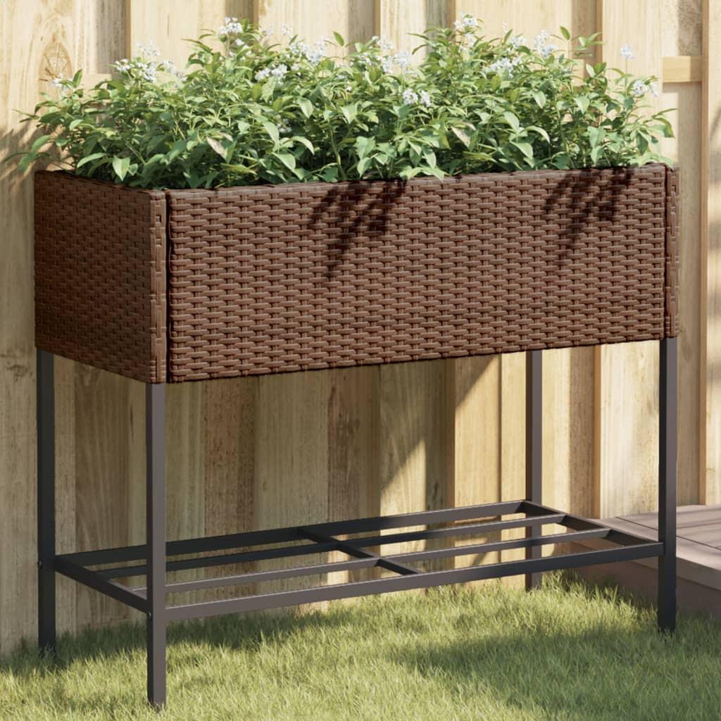 VidaXL Jardinière rotin synthétique  