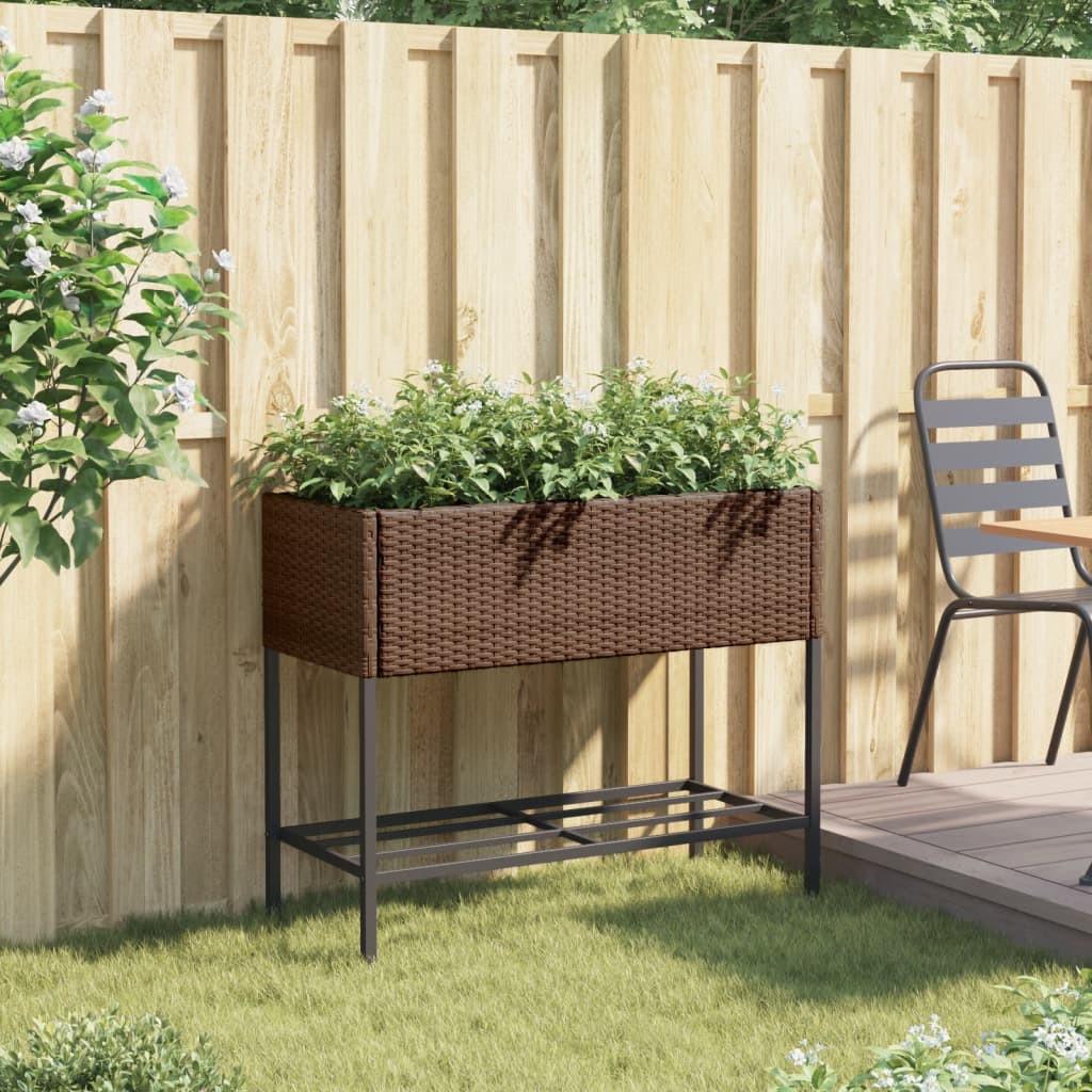 VidaXL Jardinière rotin synthétique  