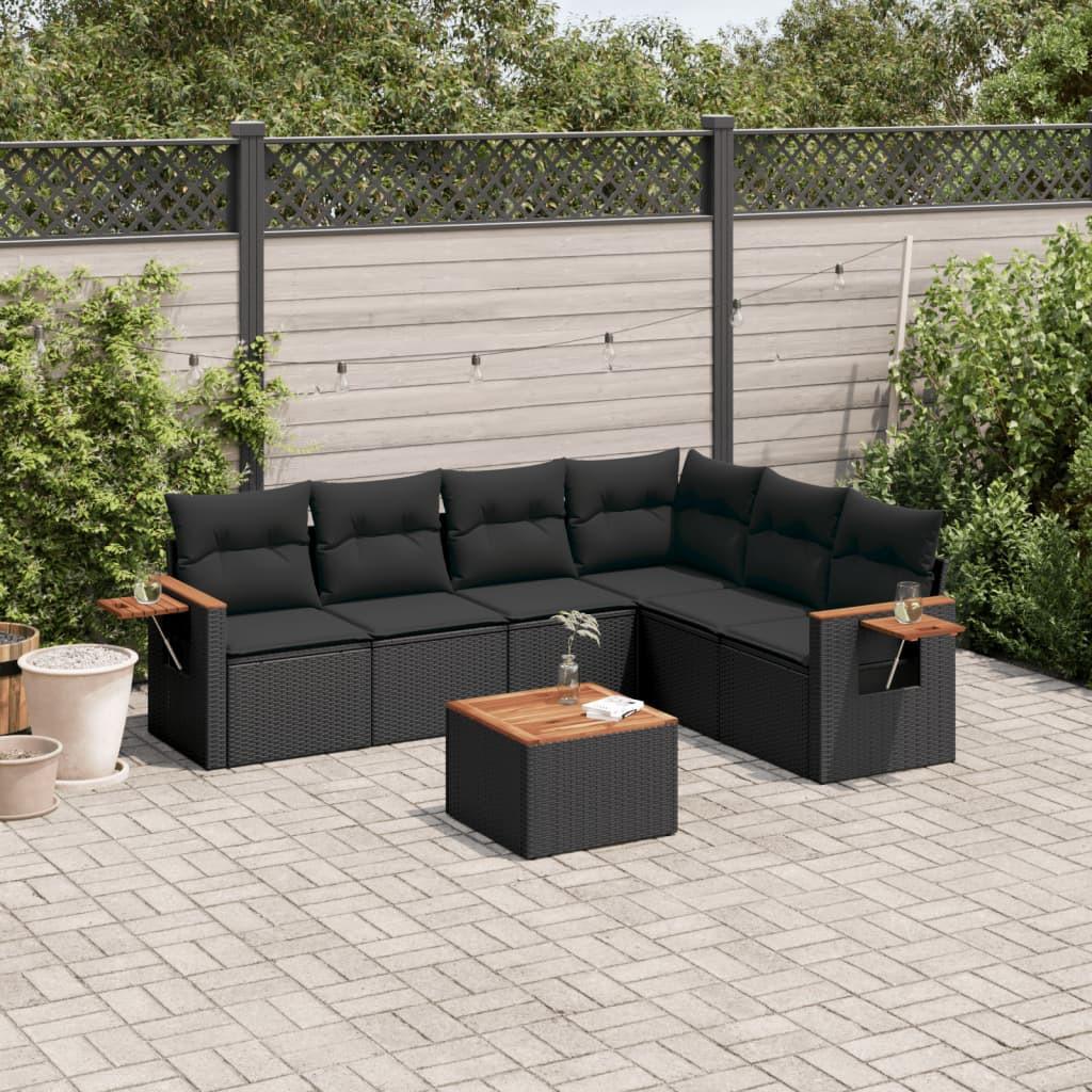 VidaXL set divano da giardino Polirattan  