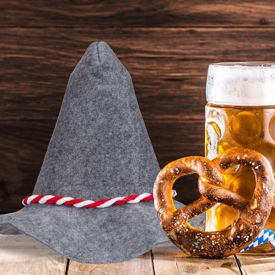 B2X  Seppel Mütze mit-weißer Kordel 9er Set 