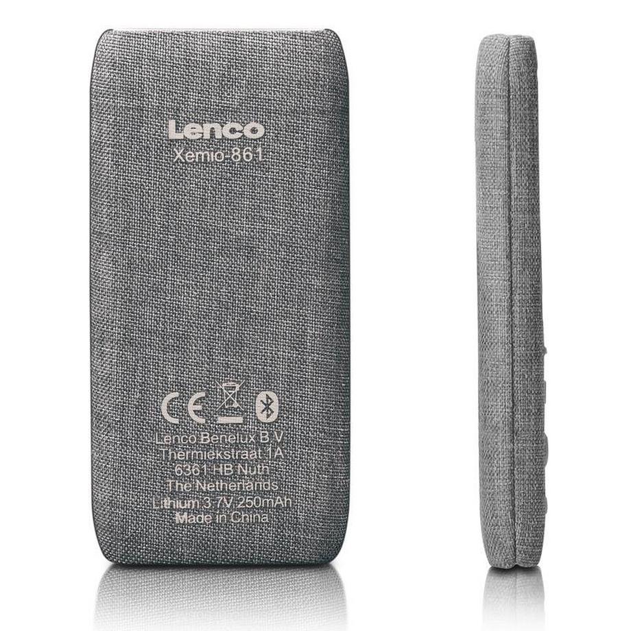 Lenco  Xemio-861 MP3 Player, Grau, 8GB 
