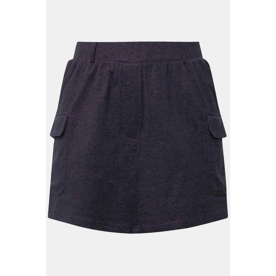 Ulla Popken Short en jersey Poches cargo Taille élastique  