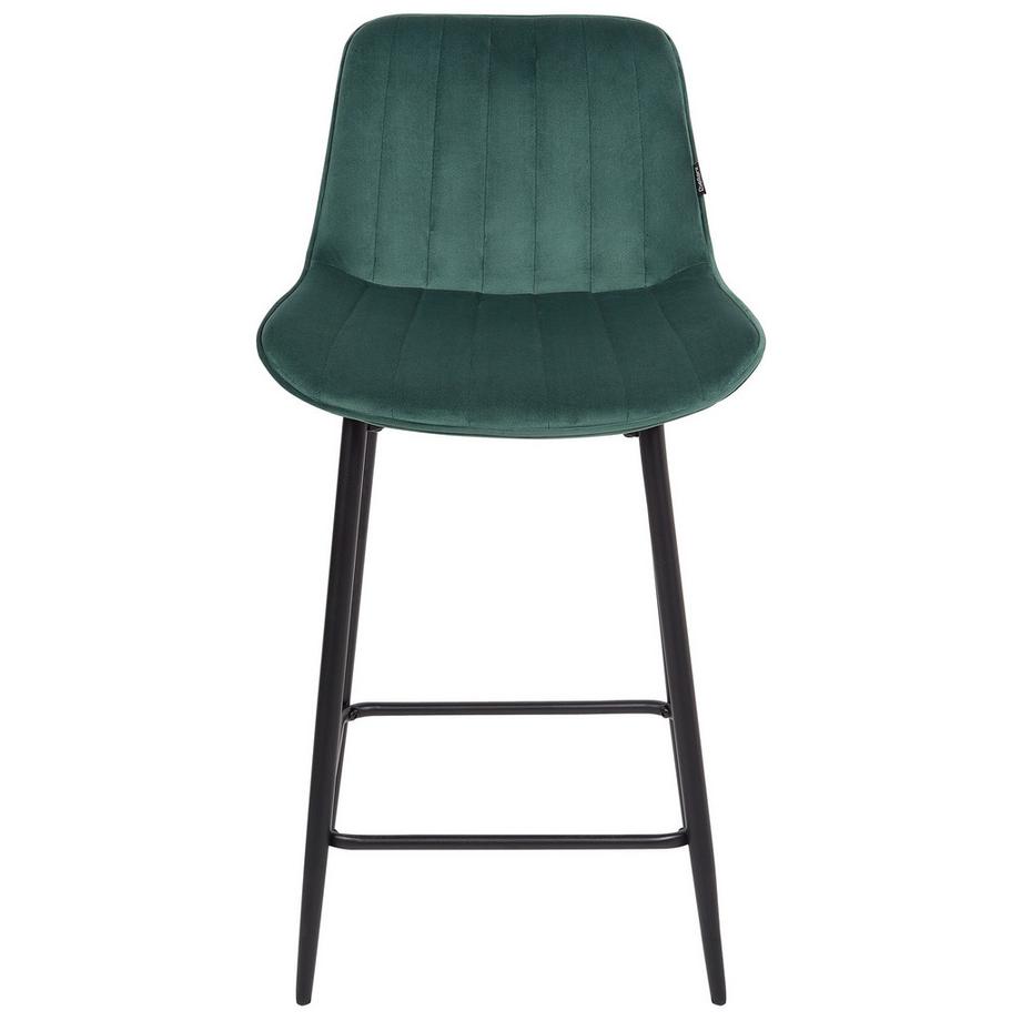 Beliani Set mit 2 Barstühlen aus Samtstoff  DUBROVNIK  