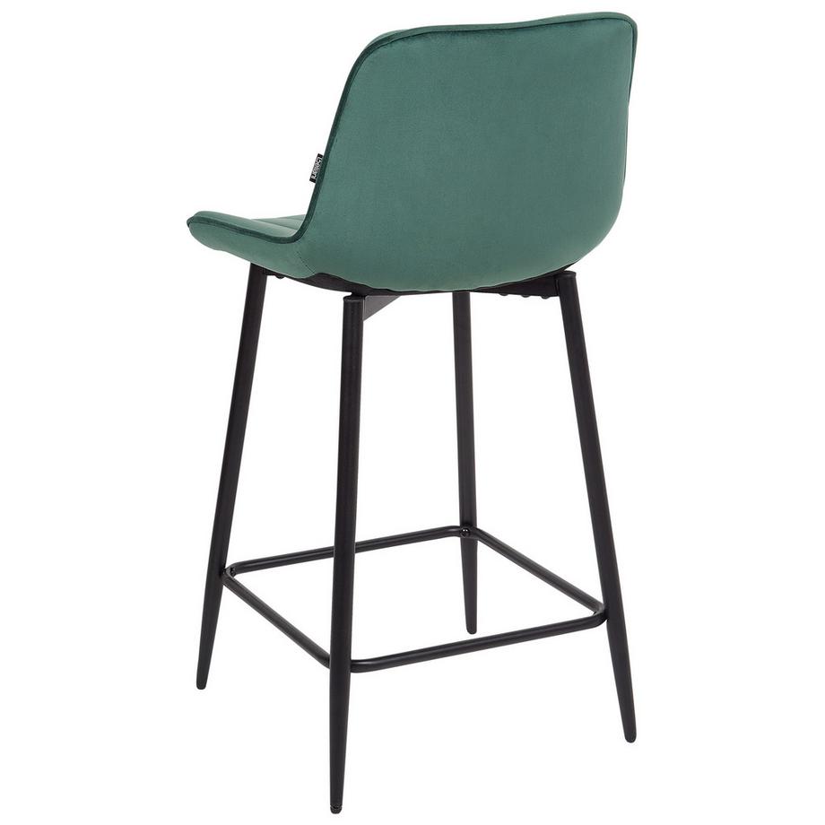 Beliani Set mit 2 Barstühlen aus Samtstoff  DUBROVNIK  