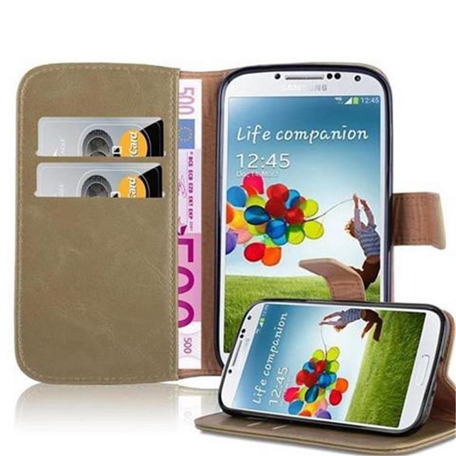 Cadorabo  Housse compatible avec Samsung Galaxy S4 - Coque de protection avec fermeture magnétique, fonction de support et compartiment pour carte 