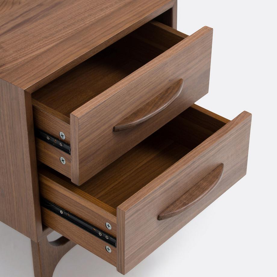 La Redoute Intérieurs Vintage-Nachttisch Larsen mit 2 Schubladen  