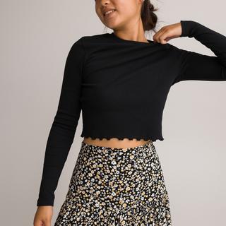 La Redoute Collections  Cropped-Shirt aus Ripp 