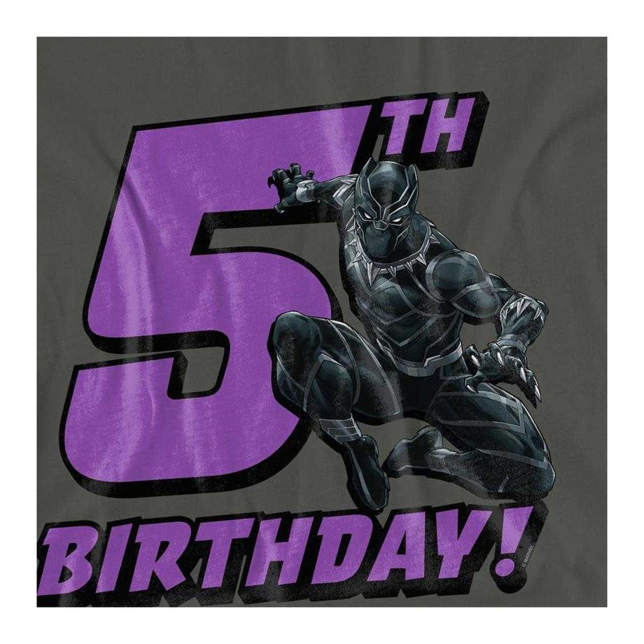 Black Panther Maglietta 5° Compleanno  