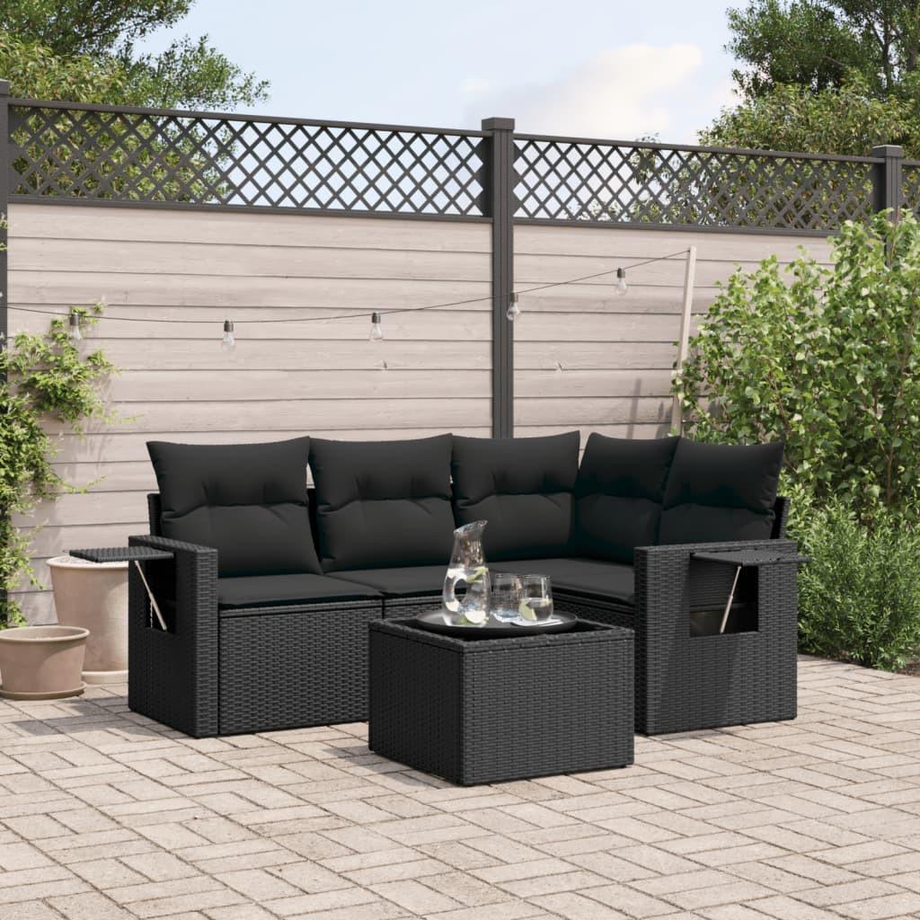 VidaXL set divano da giardino Polirattan  