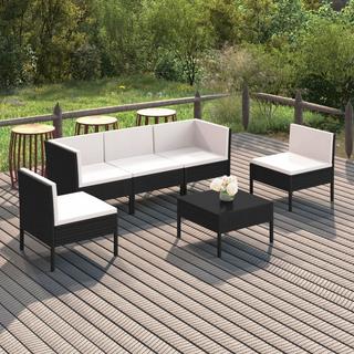 VidaXL Garten-sofagarnitur poly-rattan  