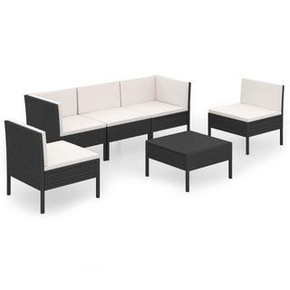 VidaXL Garten-sofagarnitur poly-rattan  