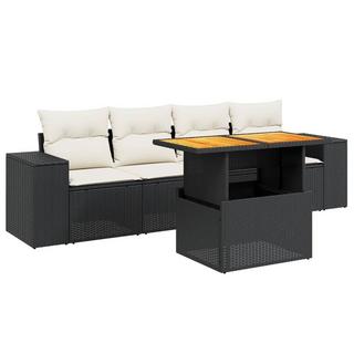 VidaXL set divano da giardino Polirattan  