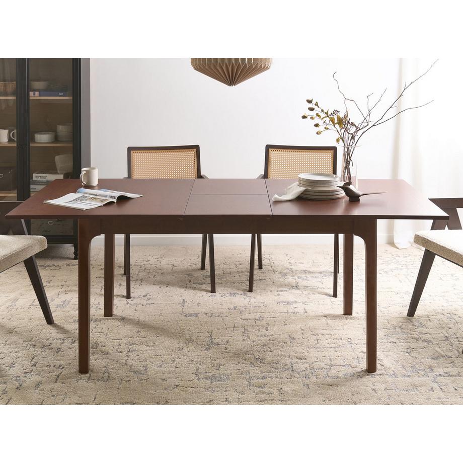 Beliani Table de salle à manger extensible en MDF  DELMAS  