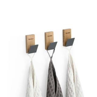 Forster Home Patère magnétique rectangulaire chêne  