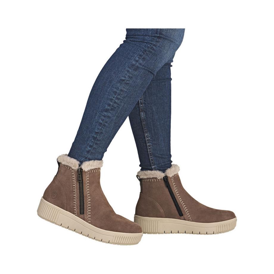 Remonte Stiefelette mit Seitenreissverschluss und Warmfutter  