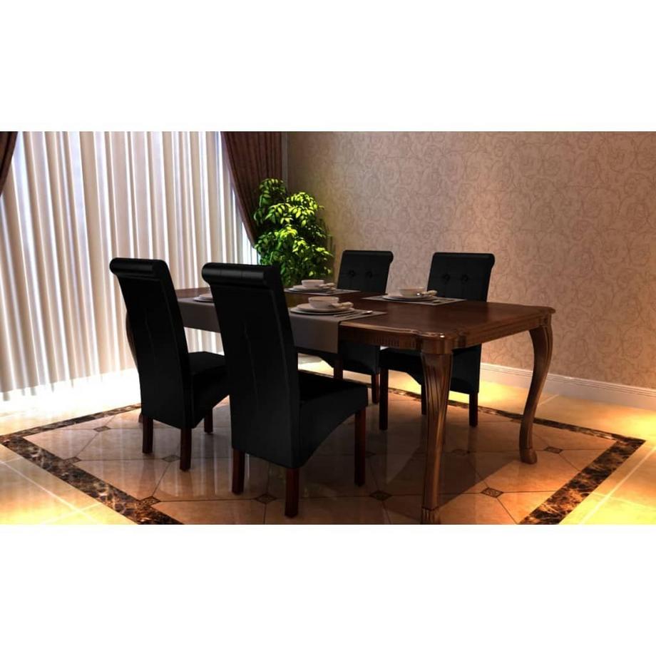 VidaXL Chaise de salle à manger cuir artificiel  