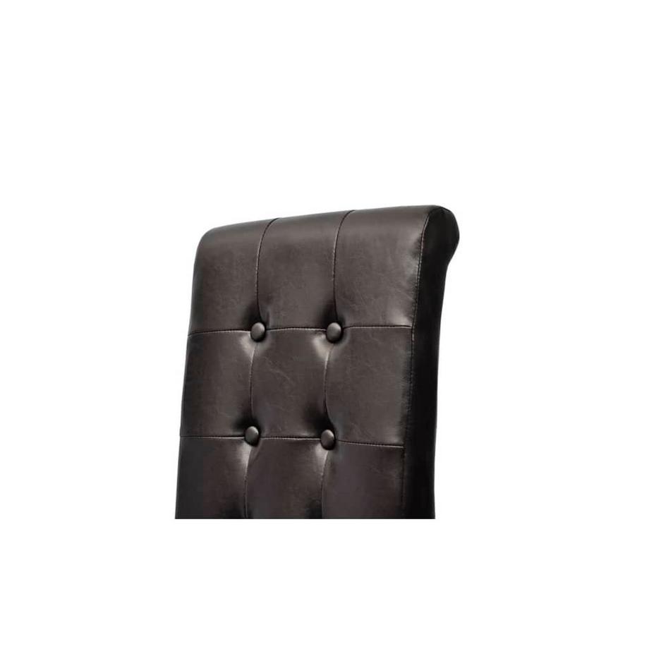 VidaXL Chaise de salle à manger cuir artificiel  