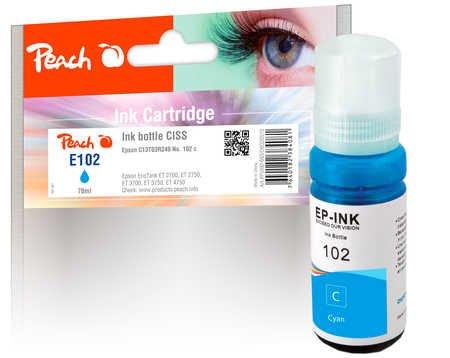 Peach  Tinte Epson 102, C13T03R240 70 ml, cyan 