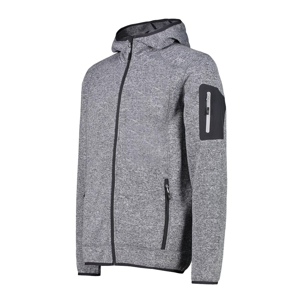 CMP Giacca con Cappuccio Knit-Tech Pile  