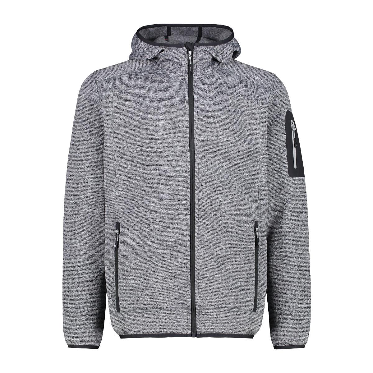 CMP Giacca con Cappuccio Knit-Tech Pile  