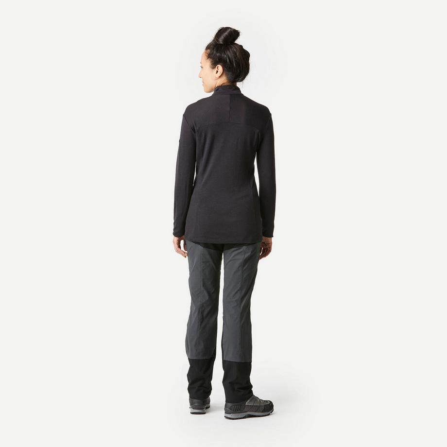 SIMOND  Maglia maniche lunghe donna collo zip - merino 