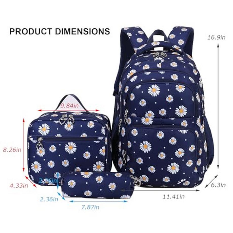 Only-bags.store  Schulranzen Schulrucksack Schulranzen Schulfreizeit mit Brotzeittasche und Federtasche 